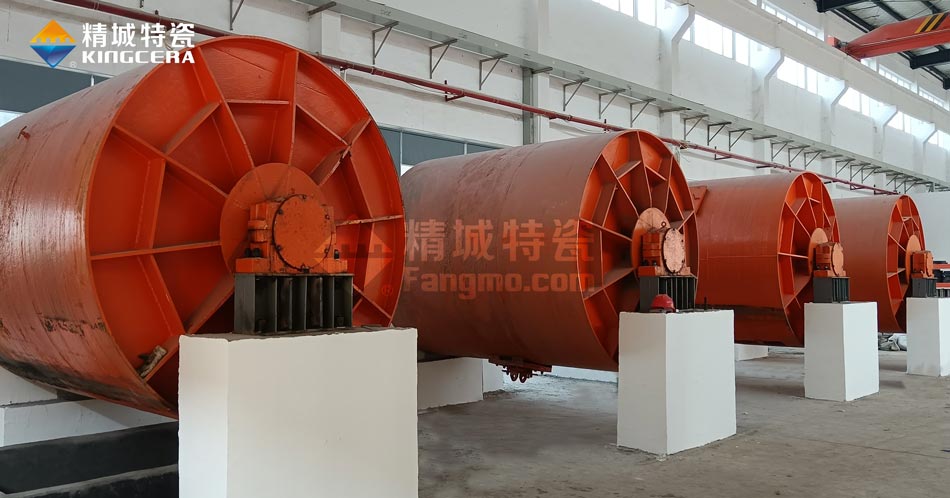mg冰球突破豪华版试玩特瓷新扩建中的5吨球磨机生产线
